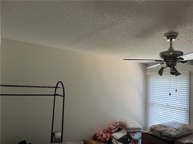 505 Williamsburg Dr, Lees Summit, MO 64063 - detailed view of a textured ceiling and ceiling fan