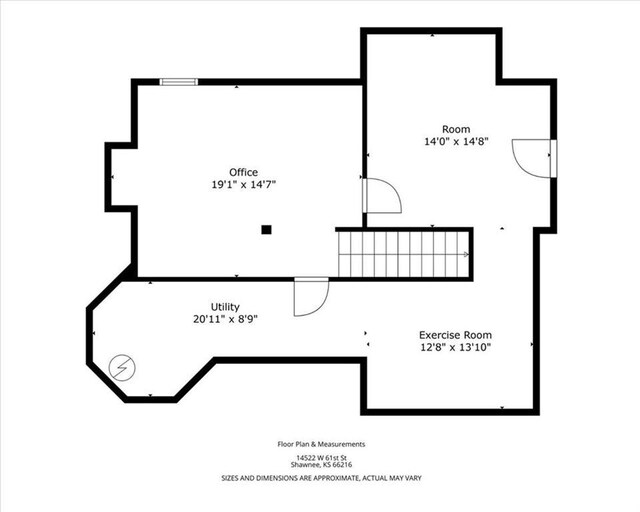 14522 W 61st St, Shawnee, KS 66216 - view of home floor plan