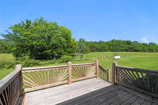 23404 Waverly Rd, Spring Hill, KS 66083 - wooden terrace with a lawn and a wooded view
