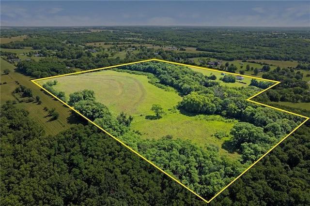 23404 Waverly Rd, Spring Hill, KS 66083 - aerial overview of property's location with property parcel outlined