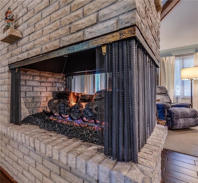 601 W 14th St, Pleasanton, KS 66075 - detailed view of a fireplace