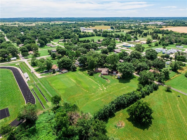 601 W 14th St, Pleasanton, KS 66075 - aerial view of sparsely populated area with a tree filled landscape