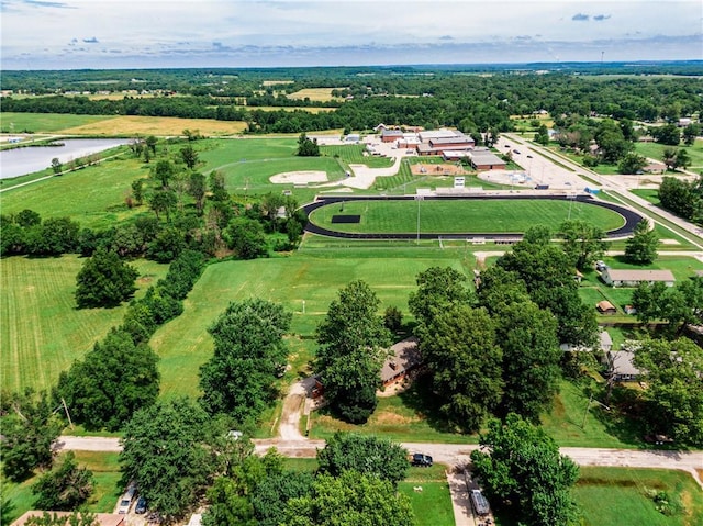 601 W 14th St, Pleasanton, KS 66075 - aerial view of sparsely populated area featuring a large body of water