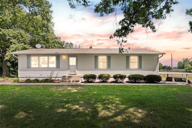 20212 S Carriage Ln, Peculiar, MO 64078 - view of front of property with a front lawn