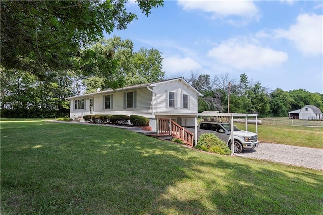 20212 S Carriage Ln, Peculiar, MO 64078 - view of front of property featuring a front lawn