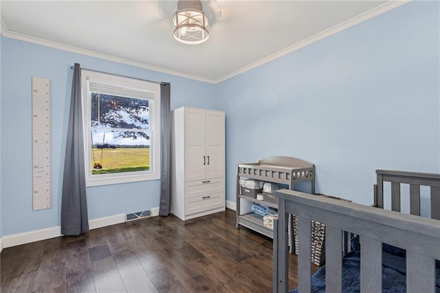 20212 S Carriage Ln, Peculiar, MO 64078 - bedroom with ornamental molding and dark wood finished floors