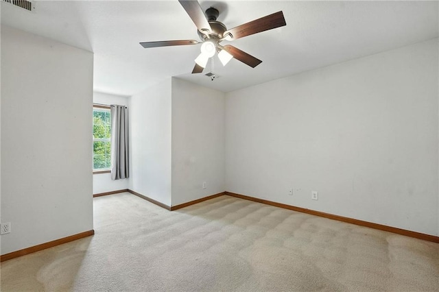 802 S Morgan Dr, Peculiar, MO 64078 - unfurnished room with ceiling fan and light colored carpet