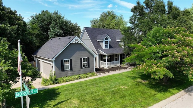 802 S Morgan Dr, Peculiar, MO 64078 - view of front of property featuring a porch and a front yard
