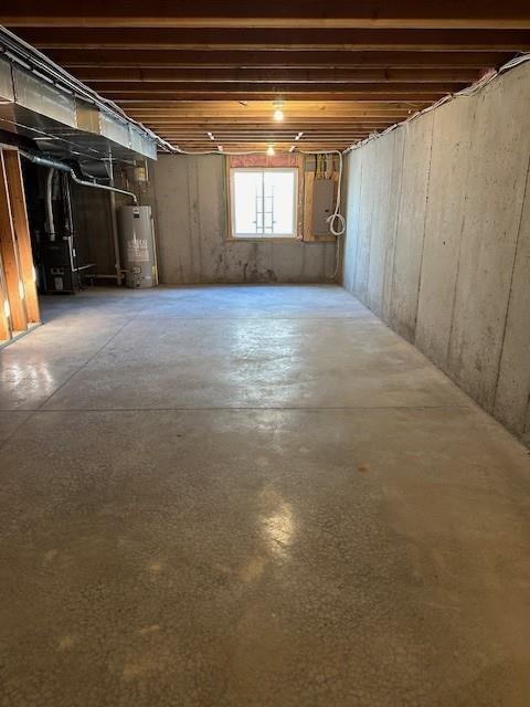1309 N 4th St E, Louisburg, KS 66053 - below grade area featuring water heater