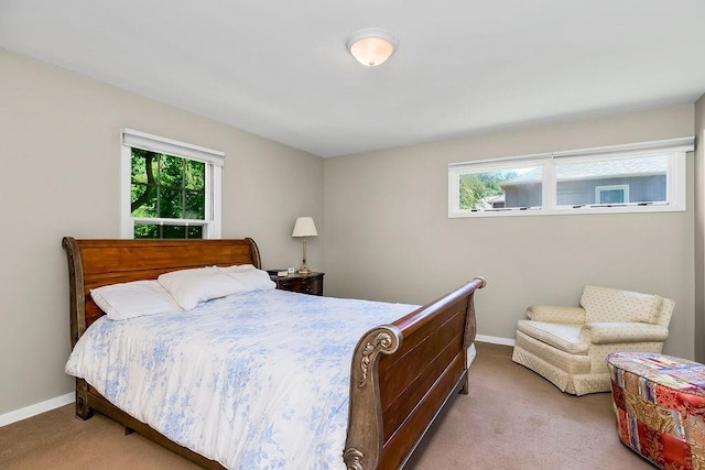 9201 Ensley Ln, Leawood, KS 66206 - bedroom with light carpet and baseboards