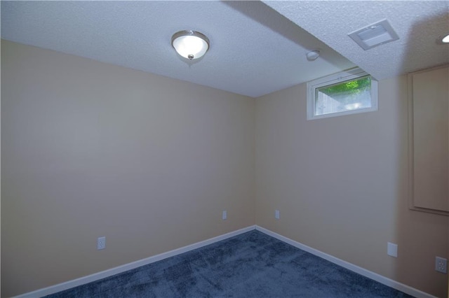 1005 Hunters Rd, Blue Springs, MO 64014 - below grade area with carpet and a textured ceiling