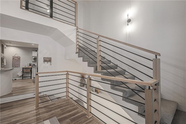 792 195th St, Fort Scott, KS 66701 - staircase with wood finished floors