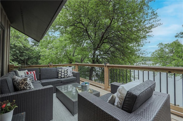 792 195th St, Fort Scott, KS 66701 - wooden deck featuring an outdoor living space