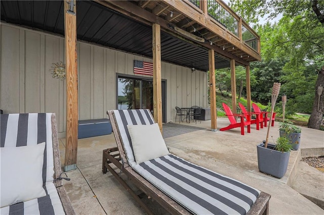 792 195th St, Fort Scott, KS 66701 - view of patio / terrace featuring outdoor dining space and a deck
