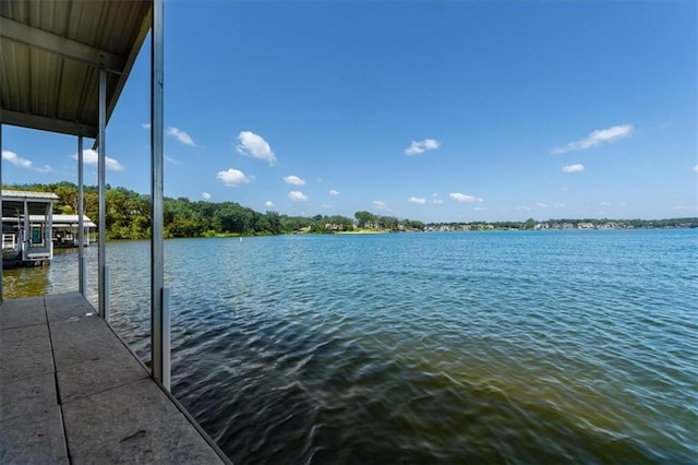 13 Tahoma Rdg, Lake Winnebago, MO 64034 - water view featuring a dock
