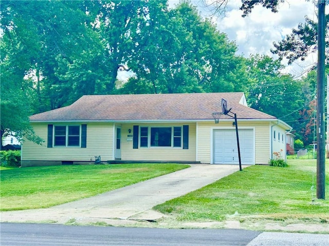 13006 Byars Rd, Grandview, MO 64030 - ranch-style home featuring driveway, a front lawn, and an attached garage