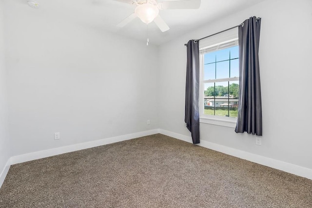 4724 E 135th Ct, Grandview, MO 64030 - carpeted empty room featuring baseboards and a ceiling fan