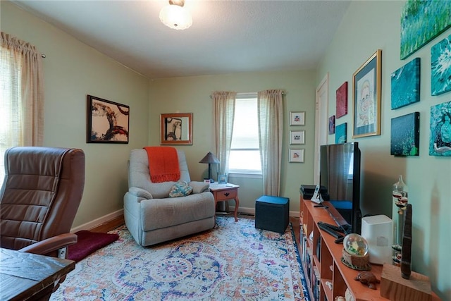 1421 W 28th Ter, Independence, MO 64052 - office space with baseboards and wood finished floors