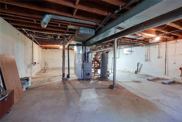 1421 W 28th Ter, Independence, MO 64052 - unfinished below grade area with water heater and heating unit