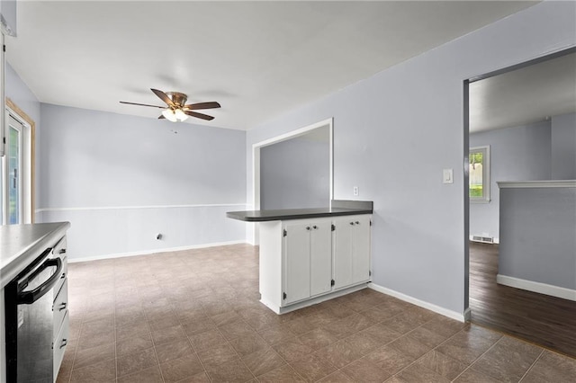 1301 Quincy St, Leavenworth, KS 66048 - unfurnished room featuring ceiling fan and baseboards