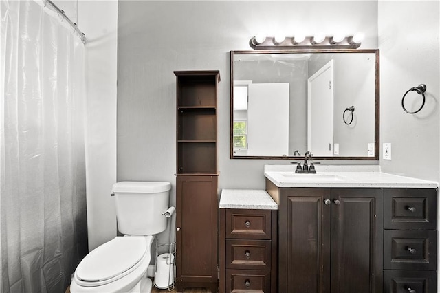 1301 Quincy St, Leavenworth, KS 66048 - bathroom featuring vanity and a shower with shower curtain