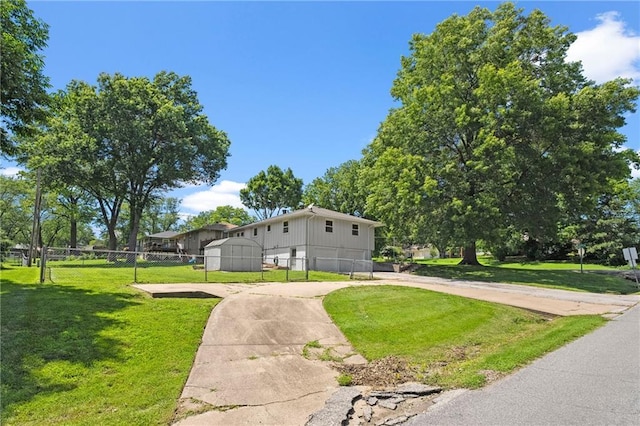 1301 Quincy St, Leavenworth, KS 66048 - view of front of property with a storage shed