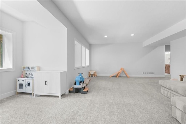 1161 SW Whitby Dr, Lees Summit, MO 64083 - playroom with carpet flooring and recessed lighting
