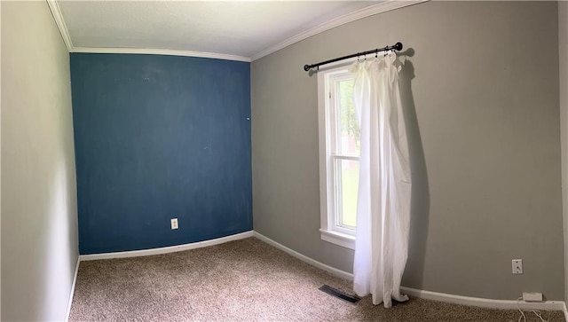 108 W Main St, Arma, KS 66712 - carpeted spare room with crown molding