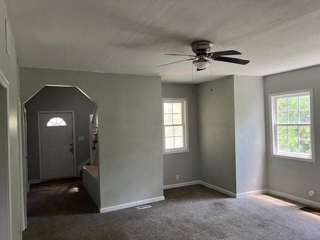 1120 S 20th St, Saint Joseph, MO 64507 - carpeted foyer entrance featuring healthy amount of natural light and a ceiling fan