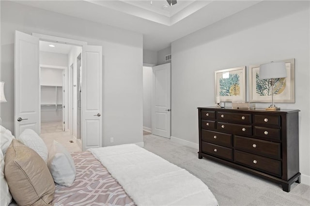 8164 Roundtree St, Lenexa, KS 66220 - bedroom featuring light carpet, a spacious closet, and a closet