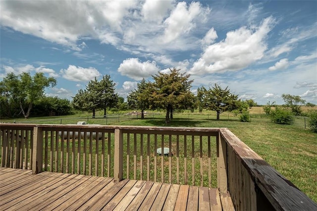 230 N 300th Rd, Overbrook, KS 66524 - wooden terrace featuring a fenced backyard
