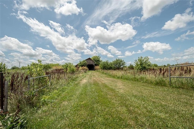 230 N 300th Rd, Overbrook, KS 66524 - view of green lawn featuring a view of rural / pastoral area, a barn, and an outbuilding
