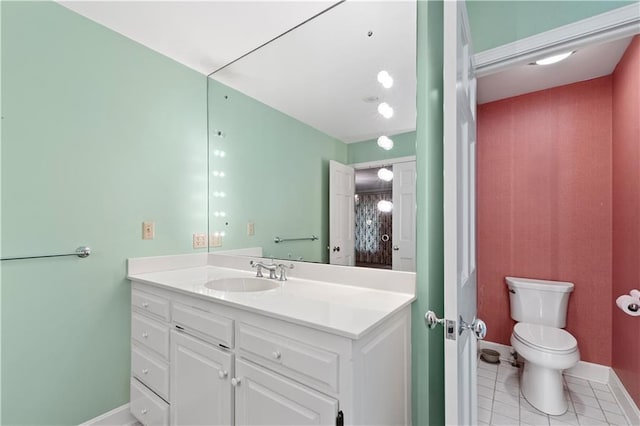 14908 E Pawhuska Rd, Nevada, MO 64772 - bathroom featuring vanity and tile patterned floors