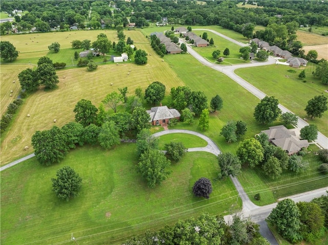 14908 E Pawhuska Rd, Nevada, MO 64772 - aerial view of sparsely populated area featuring a tree filled landscape