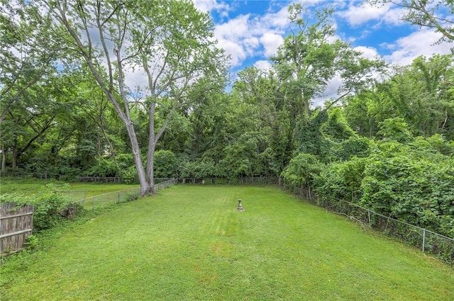 8519 Woodland Ave, Kansas City, MO 64131 - view of yard with a wooded view