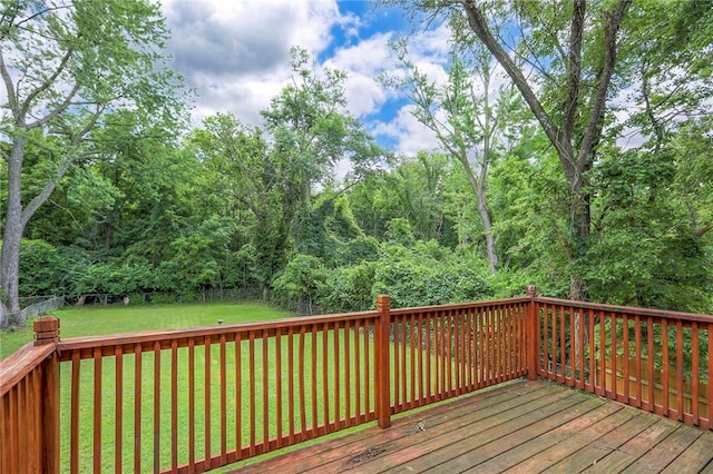 8519 Woodland Ave, Kansas City, MO 64131 - deck featuring a fenced backyard