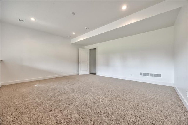 14017 Haskins St, Overland Park, KS 66221 - unfurnished room with carpet flooring and recessed lighting