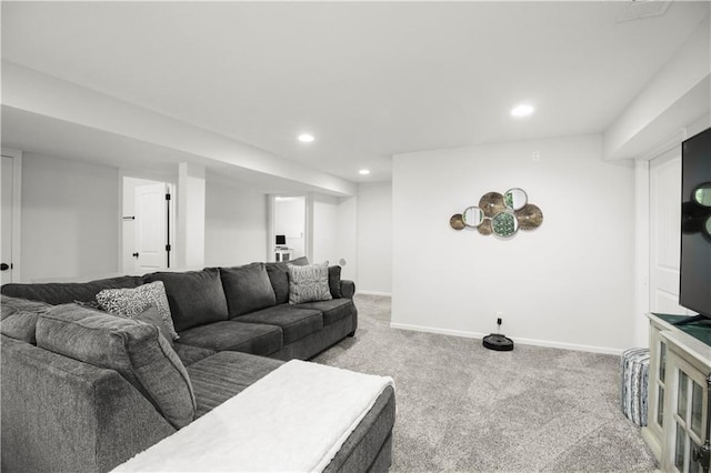 1013 SE Beatty Ct, Blue Springs, MO 64014 - living room with carpet flooring and recessed lighting