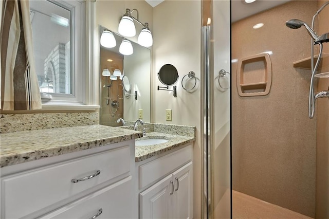 4411 W 89th St, Prairie Village, KS 66207 - bathroom with a stall shower and vanity