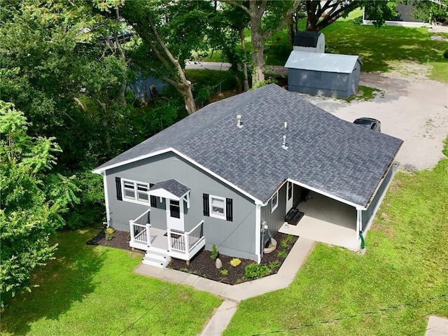 715 N Warren St, Warrensburg, MO 64093 - aerial view of property and surrounding area
