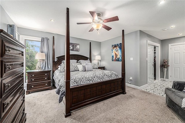 807 NW Bent Tree Dr, Lees Summit, MO 64081 - carpeted bedroom featuring recessed lighting and ceiling fan
