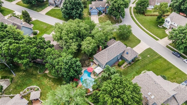 807 NW Bent Tree Dr, Lees Summit, MO 64081 - aerial perspective of suburban area with a pool