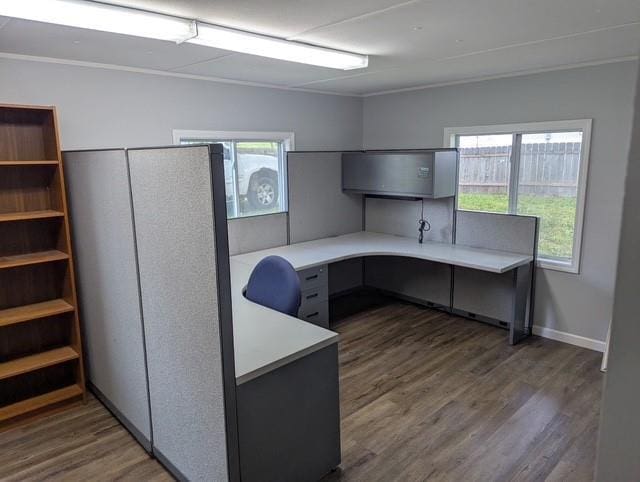 2745 169th Hwy, Trimble, MO 64492 - office with dark wood-style floors