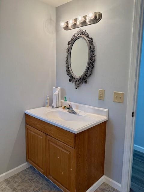 2745 169th Hwy, Trimble, MO 64492 - bathroom featuring vanity and baseboards