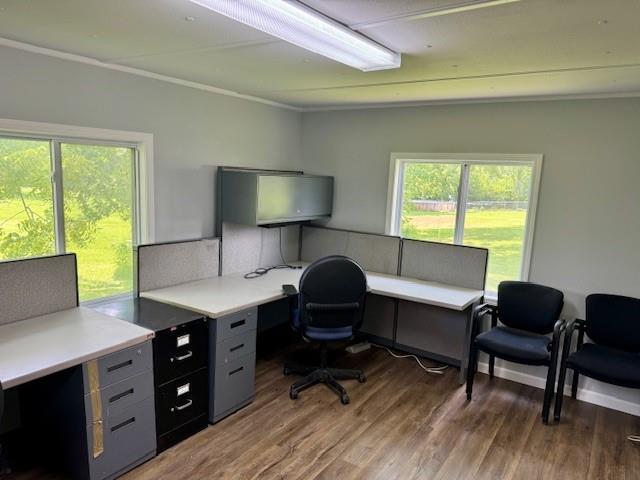 2745 169th Hwy, Trimble, MO 64492 - home office with light wood finished floors and ornamental molding
