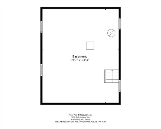 3230 Bellefontaine Ave, Kansas City, MO 64128 - view of floor plan / room layout
