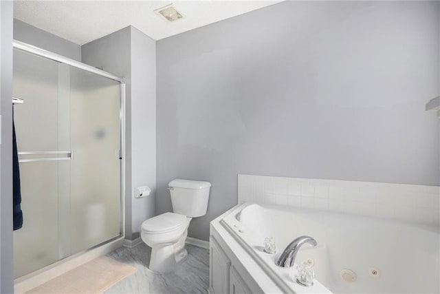 2417 SW Woodhaven Ln, Lees Summit, MO 64082 - full bathroom with a stall shower and a jetted tub