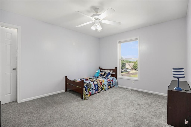 2417 SW Woodhaven Ln, Lees Summit, MO 64082 - bedroom featuring carpet and a ceiling fan