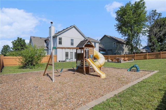 2417 SW Woodhaven Ln, Lees Summit, MO 64082 - view of jungle gym with a fenced backyard