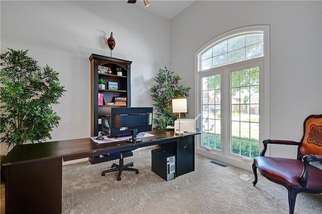 5010 W 161st Ter, Overland Park, KS 66085 - office area featuring carpet flooring